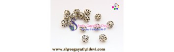 Antique Silver beads (12)