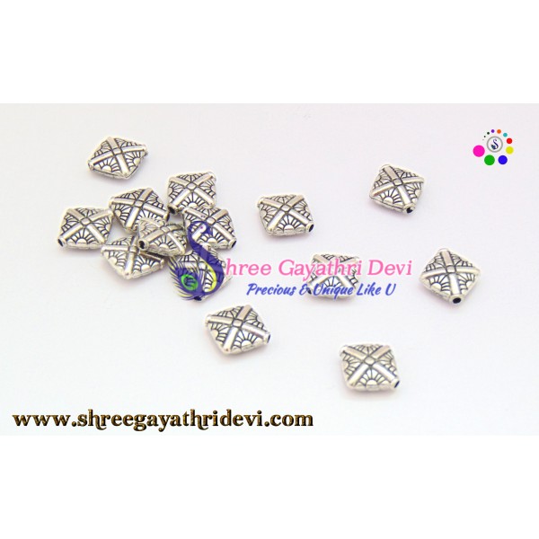 ANTIQUE SILVER BEADS - 18MM - SGAB32