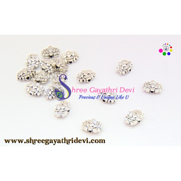 ANTIQUE SILVER BEADS - 12MM - SGAB33