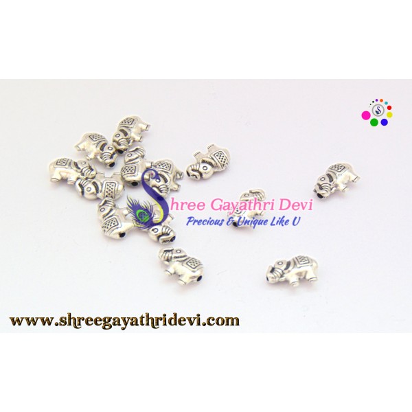 ANTIQUE SILVER BEADS - 12MM - SGAB34