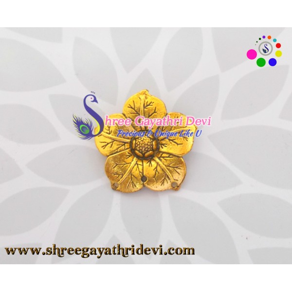 ANTIQUE GOLD PENDANT - 35 MM - SGAP06