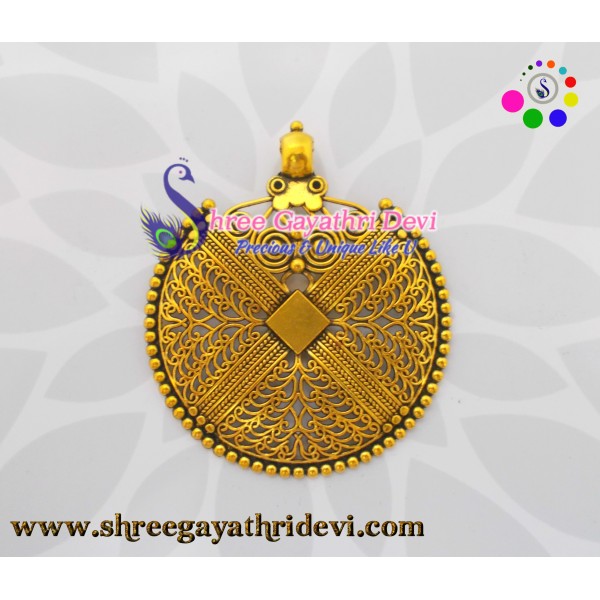 ANTIQUE GOLD PENDANT - 75*65 MM - SGAP11
