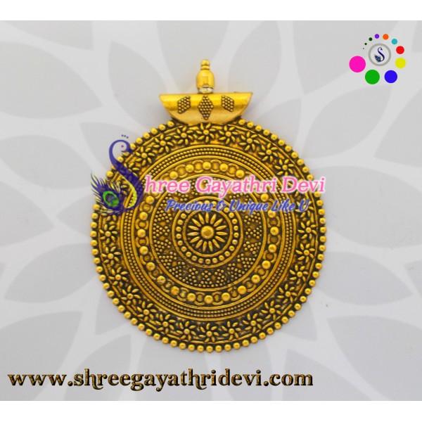 ANTIQUE GOLD PENDANT - 85*65MM - SGAP25