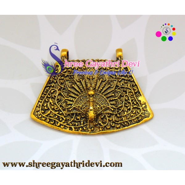 ANTIQUE GOLD PENDANT - 50 MM - SGAP57