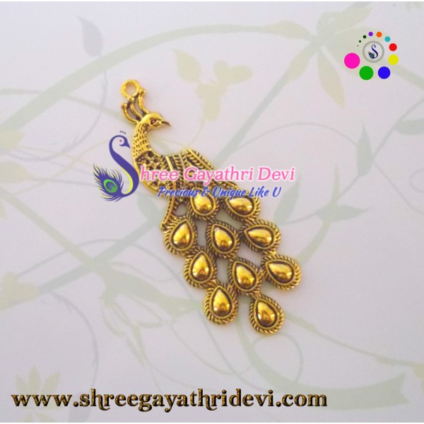 ANTIQUE GOLD PENDANT - 87*30 MM - SGAP60
