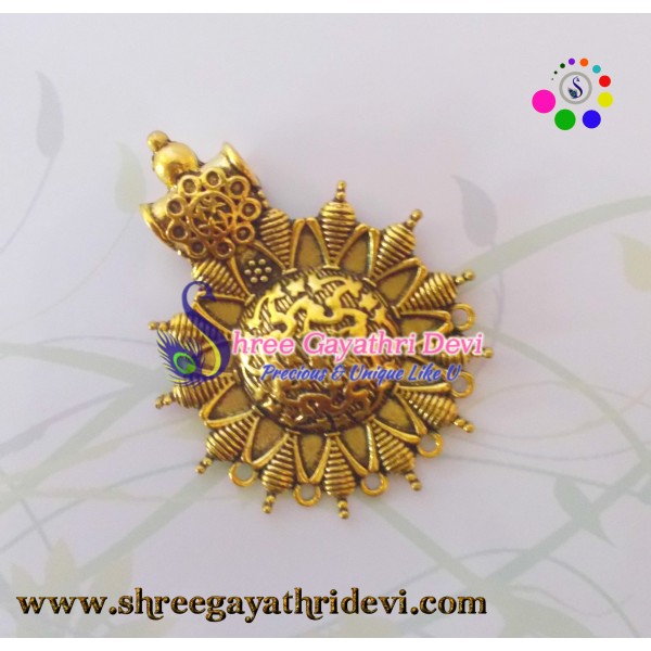 ANTIQUE GOLD PENDANT -75*58 MM - SGAP62