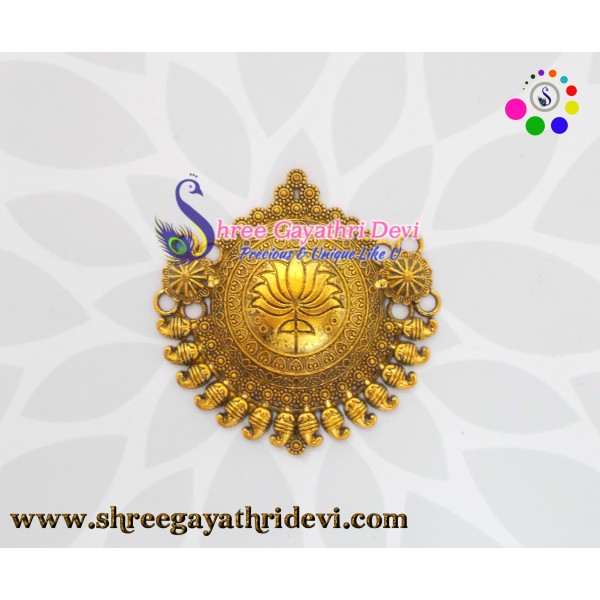 ANTIQUE GOLD PENDANT - 57 MM - SGAP74