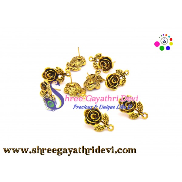 ANTIQUE GOLD STUDS - 20MM - SGAS10