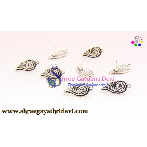 ANTIQUE SILVER STUDS - 25MM - SGAS41