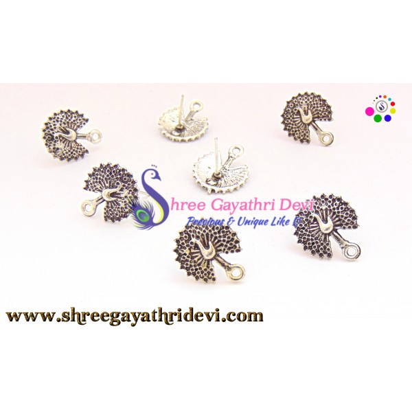 ANTIQUE SILVER STUDS - 22MM - SGAS50