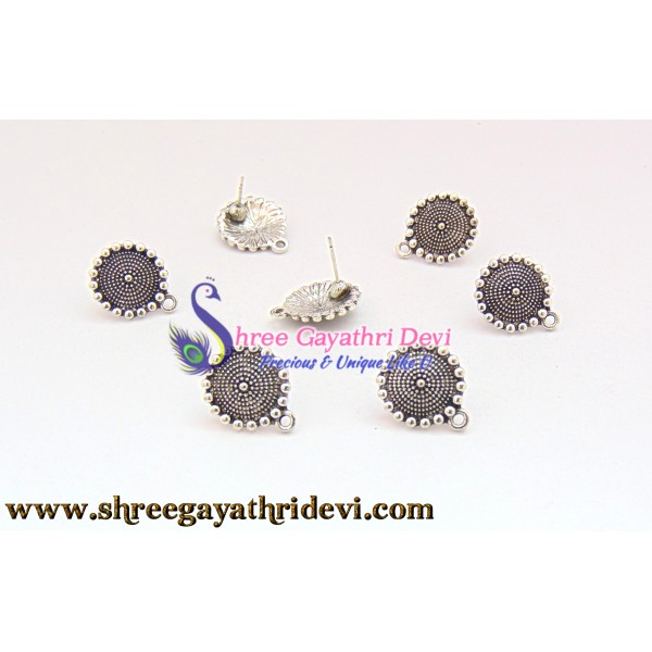 ANTIQUE SILVER STUDS - 18MM - SGAS55