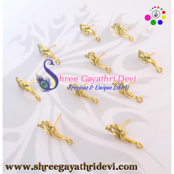 ANTIQUE GOLD STUDS - 25MM - SGAS59