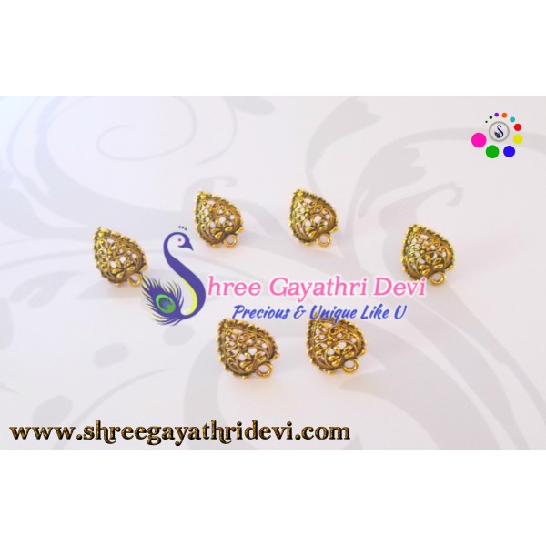 ANTIQUE GOLD STUDS - 18MM - SGAS63