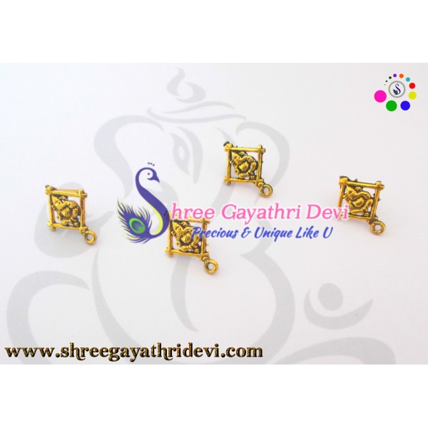 ANTIQUE GOLD STUDS - 25MM - SGAS65