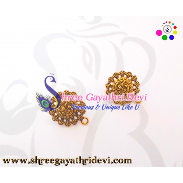ANTIQUE GOLD STUDS - 23MM - SGAS67