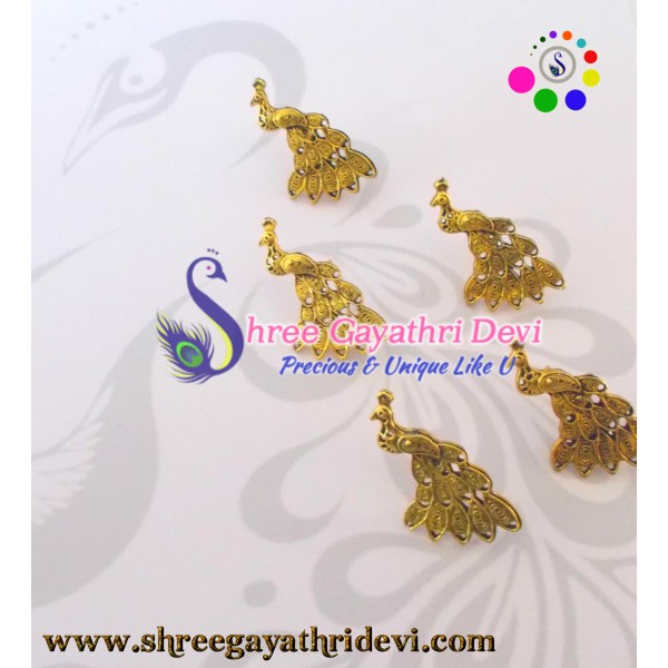 ANTIQUE GOLD STUDS - 35MM - SGAS70