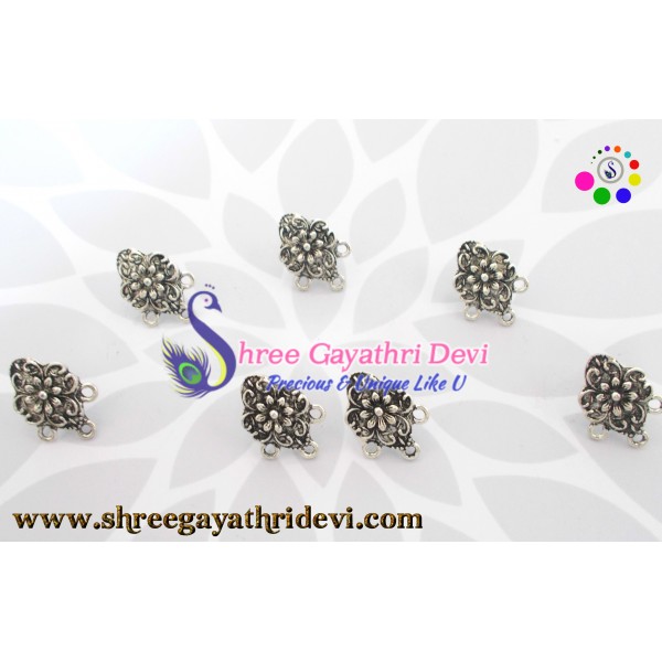 ANTIQUE SILVER STUDS - 22MM - SGAS86