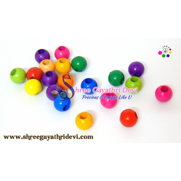 PLASTIC BEADS 12 MM - ROUND