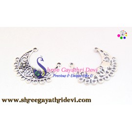 CHANDLIER EARRINGS - ANTIQUE SILVER - 31*35MM