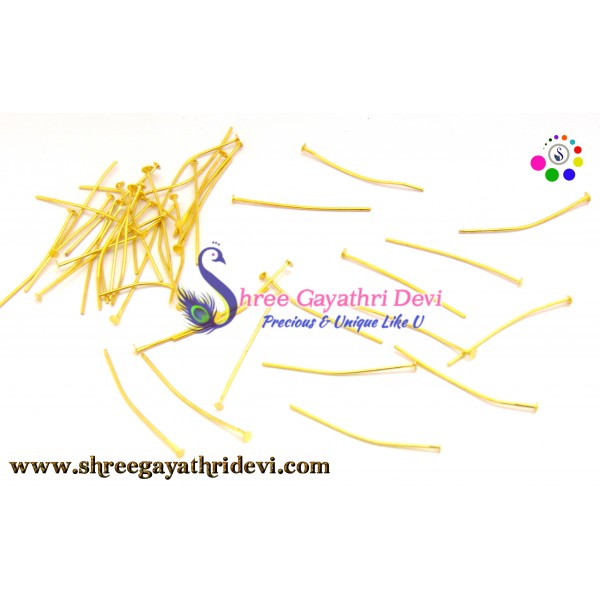 HEAD PIN - GOLD - 3.5CM