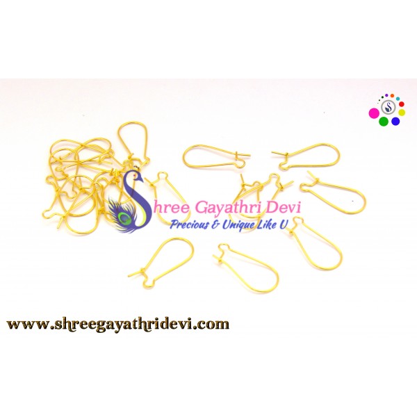 KIDNEY HOOKS - GOLD - 25MM