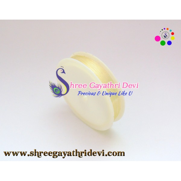 ELASTIC WIRE - WHITE - 70MM
