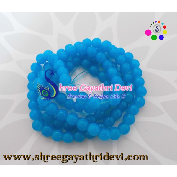  GLASS BEADS - TURQUOISE - 8MM
