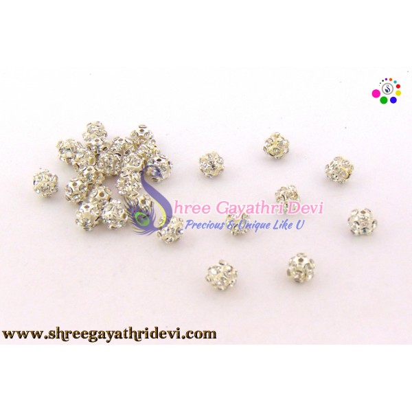 SILVER STONE BALLS - 6MM - SGGB27