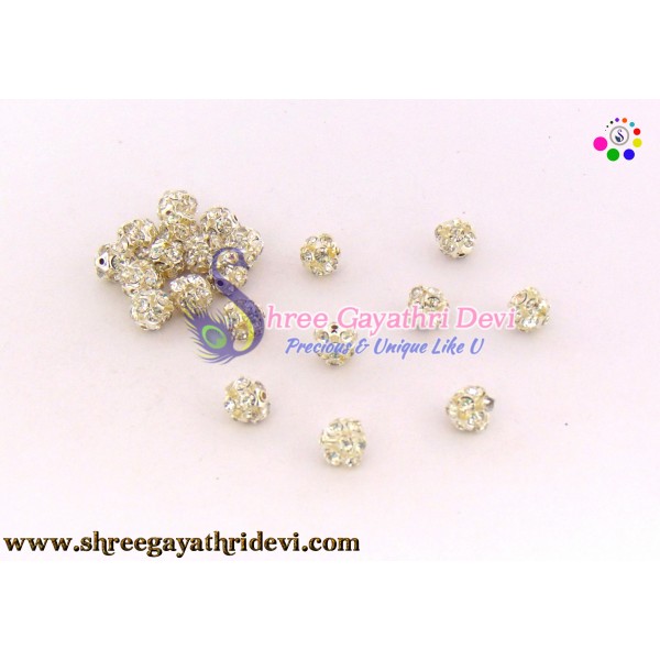 SILVER STONE BALLS - 8MM - SGGB28
