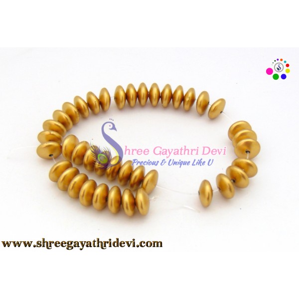 GOLD DULL FINISH BEADS - 12MM - SGGB30