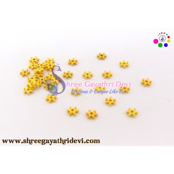 GOLD METAL SPACERS - 6MM - SGGB44