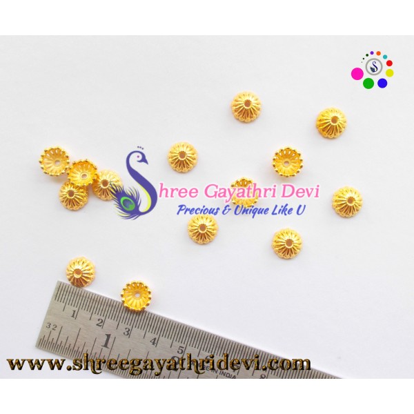 GOLD BEADCAPS - 10MM - SGBC07