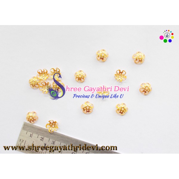 GOLD BEADCAPS - 10MM - SGBC18