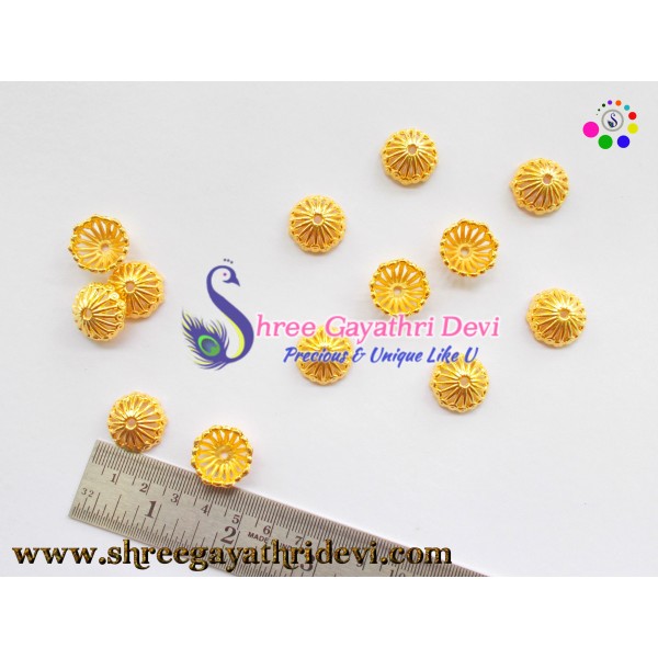 GOLD BEADCAPS - 20MM - SGBC19