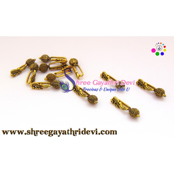 KOLHAPURI BEADS - ANTIQUE GOLD - 2.8CM