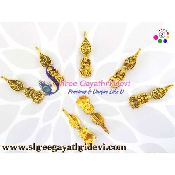 KOLHAPURI BEADS - ANTIQUE GOLD - 5CM