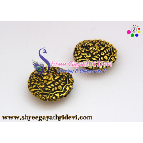 GERU BEADS - ANTIQUE GOLD - 2.6CM