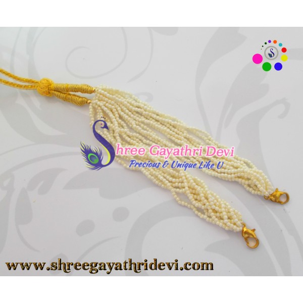 SEED BEAD DORI - OFF WHITE - 40 CM