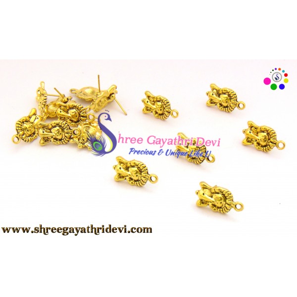 ANTIQUE GOLD STUDS - 20MM - SGAS78
