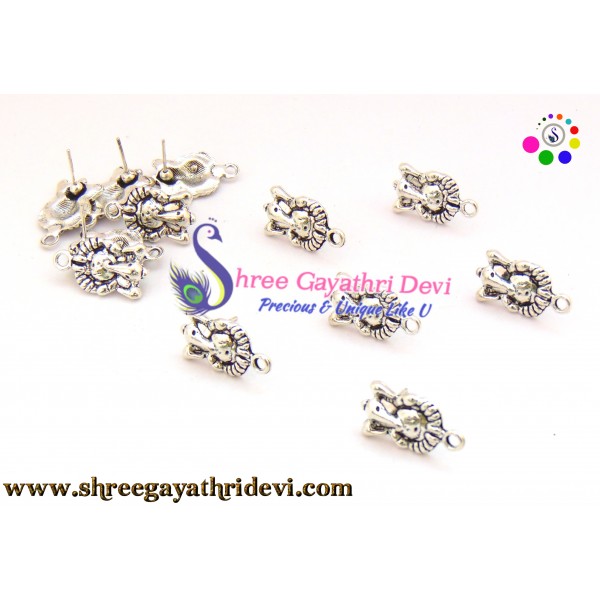 ANTIQUE SILVER STUDS - 20MM - SGAS79