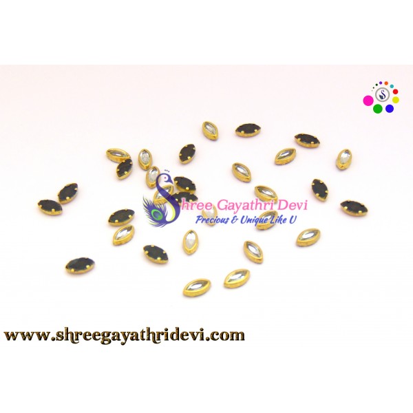 KUNDAN FRAMED STONES - SGCS08 - 8MM*5MM