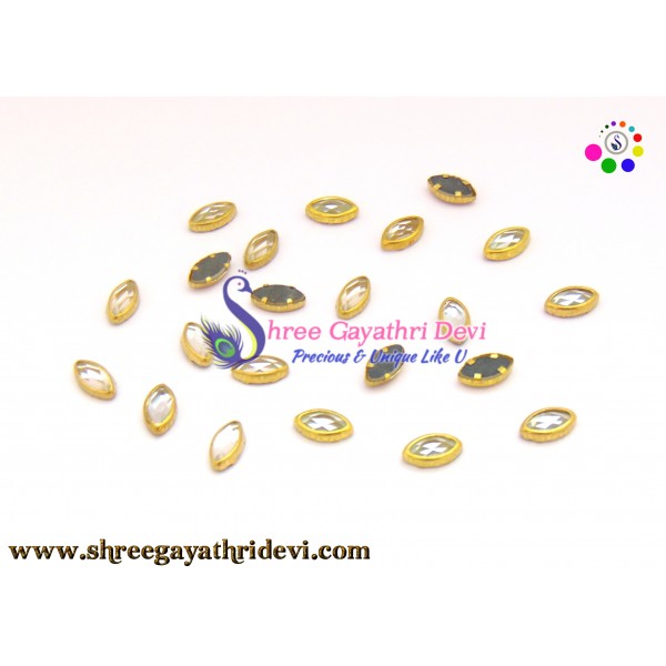 KUNDAN FRAMED STONES - SGCS09 - 10MM*6MM