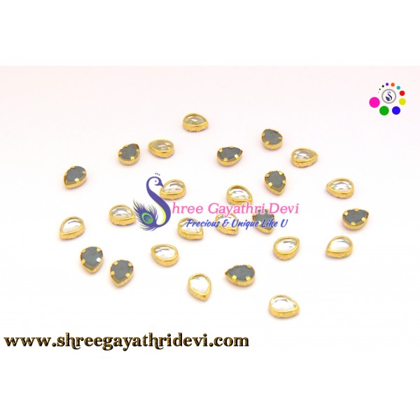 KUNDAN FRAMED STONES - SGCS13 - 8MM*6MM