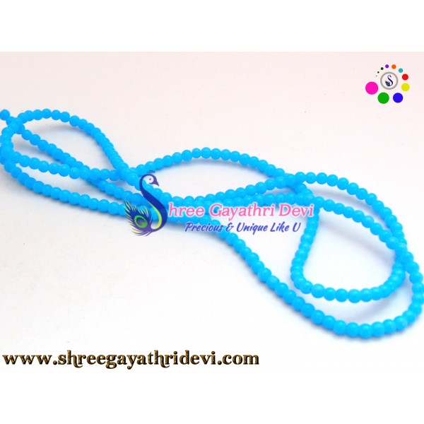 GLASS BEADS - TURQUOISE - 3MM