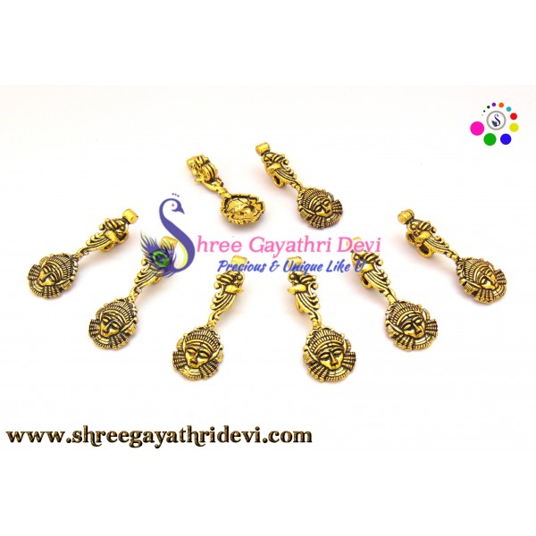 KOLHAPURI BEADS - ANTIQUE GOLD - 4.5CM