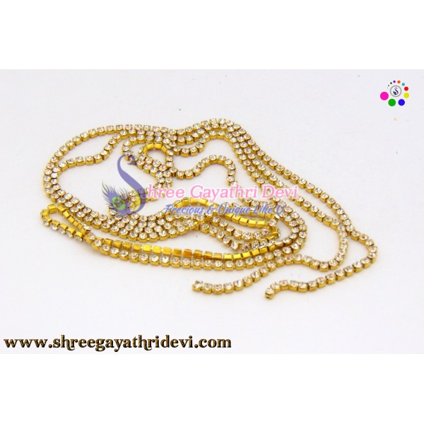 STONE CHAIN - 1MM - WHITE - SGCN01