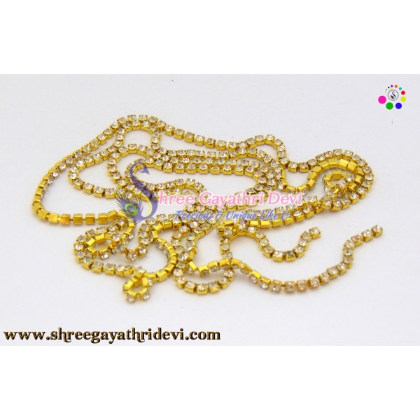  STONE CHAIN - 2MM - WHITE - SGCN02
