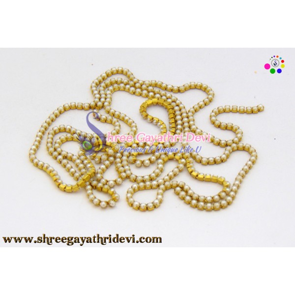 PEARL CHAIN - 1MM - WHITE - SGCN03
