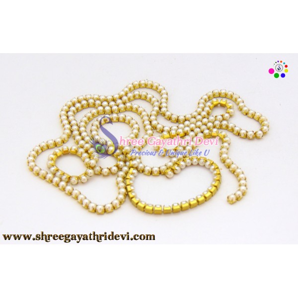  PEARL CHAIN - 3MM - WHITE - SGCN05