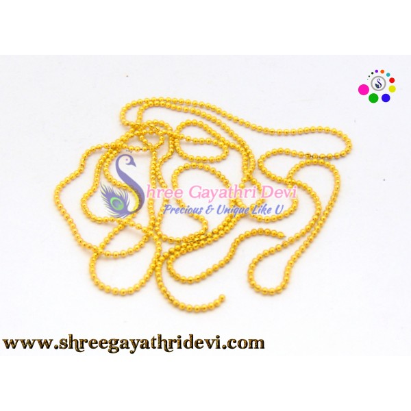 BALL CHAIN - 1MM - GOLD - SGCN06